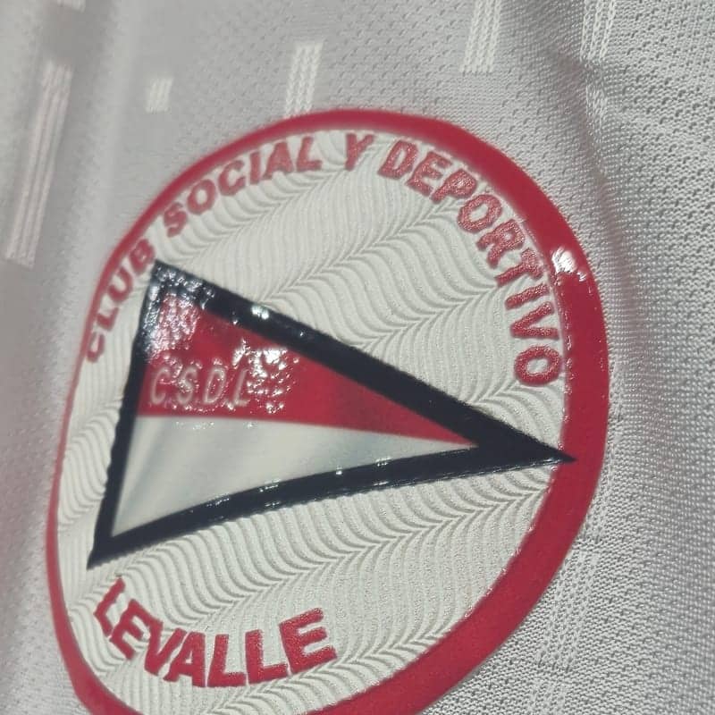 Camiseta negra de cuello con solapa, con dos franjas horizontales en bordó y blanco en el pecho, la marca Free Line impresa y el escudo de una institución, colgada de una percha sobre fondo gris.